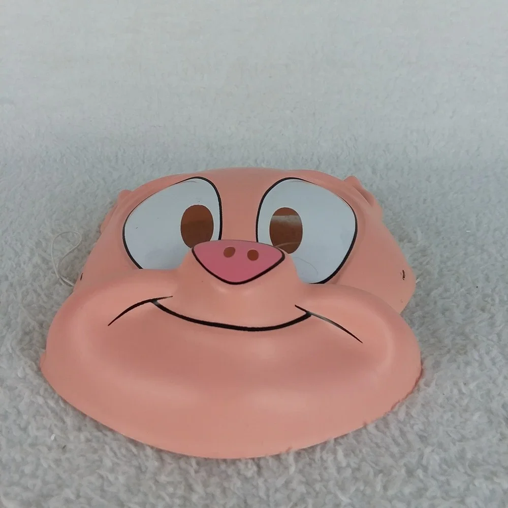 VTG‎ Tiny Toon Adventures Hampton J Pig Mask Porky 1993 Rubie's Costume Co NOS